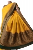 Pure Handloom Zari Butta Banarasi Georgette Silk Saree